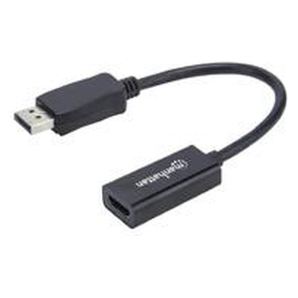Adaptador Manhattan DisplayPort Macho a HDMI Hembra 4K@60Hz