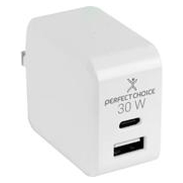 Cargador de Corriente 30W Perfect Choice Blanco