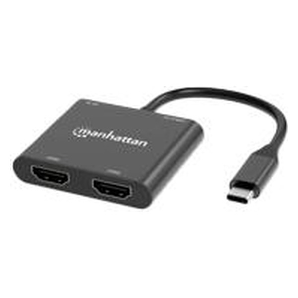 Manhattan Convertidor USB-C a HDMI 2 Puertos 4K MST