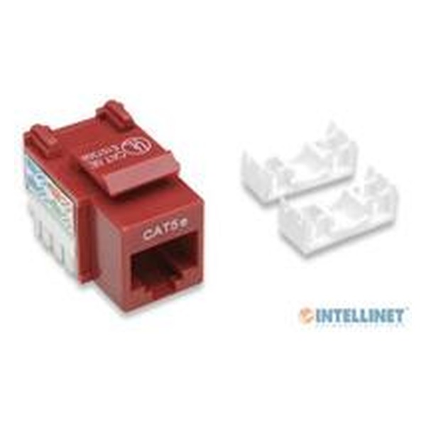 Jack Keystone Cat 5e Intellinet Rojo (210478)