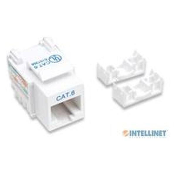 INTELLINET 210591 Jack Keystone Cat 6 Impacto Blanco