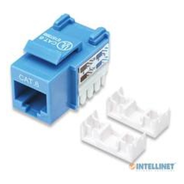 INTELLINET Jack Cat 6 de Impacto (Keystone) Azul