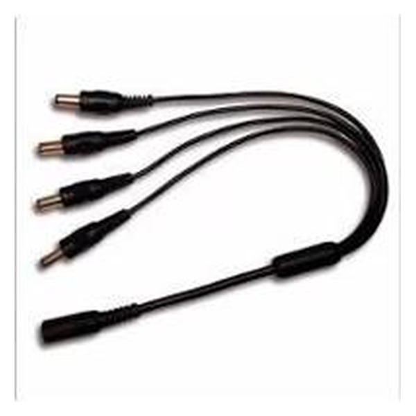 Divisor Energía Saxxon 4 Macho/1 Hembra 2.1mm (Dahua)