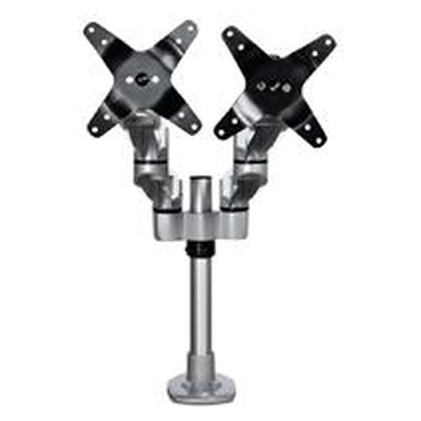 STARTECH.COM - SOPORTE DE ESCRITORIO PREMIUM PARA 2 MONITORES DE HASTA 30 SOPORTE VESA DE ALTURA AJUSTABLE - MONTAJE MORDAJA/OJAL EN ESCRITORIO - PLATA - STARTECH.COM MOD. ARMDUALPS