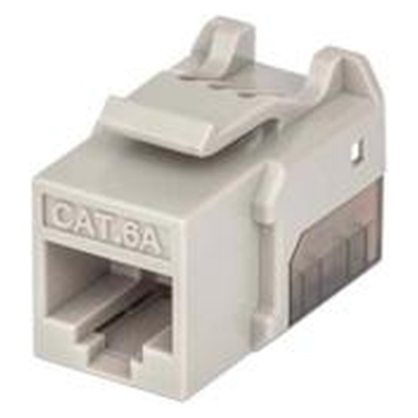 Jack Keystone Cat 6A Intellinet Gris Impacto