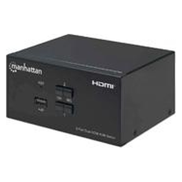 MANHATTAN MUX KVM HDMI Doble Monitor 4K USB2.0 Audio
