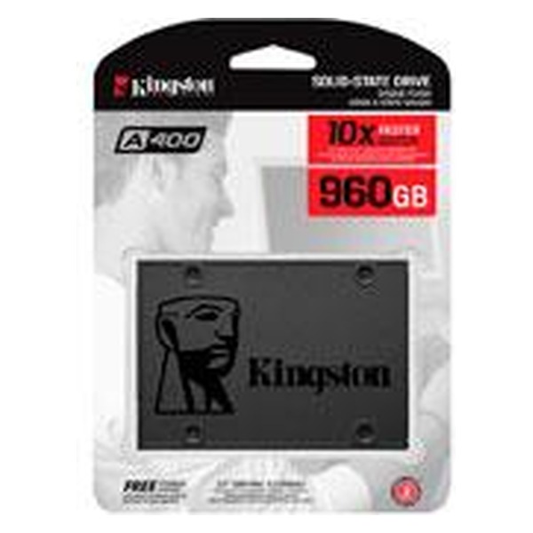KINGSTON - UNIDAD DE ESTADO SOLIDO KINGSTON INTERNO A400 960GB 2.5 SATA3 7MM LECT.500/ESCRIT.450MB/S PC/LAPTOP SA400S37/960G