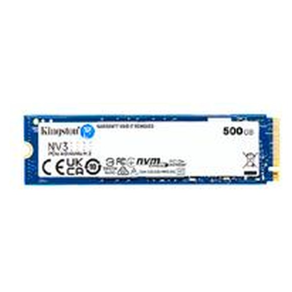 KINGSTON - UNIDAD DE ESTADO SOLIDO KINGSTON INTERNO SNV3S NV3 500GB M.2 2280 NVME PCIE GEN 4X4 LECT.5000/ESCRIT.3000 MB/S PC/LAPTOP/MINI PC SNV3S/500G