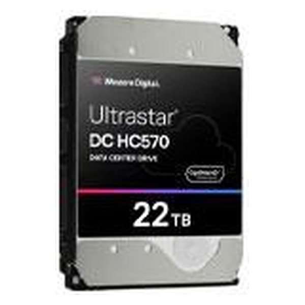 WD - WESTERN DIGITAL - DISCO DURO INTERNO WD ULTRA STAR DC HC570 22TB 3.5 ESCRITORIO SATA3 6GB/S 512MB 7200RPM 24X7 SERVER DATACENTER DVR NVR  0F48155-WUH722222ALE6L4