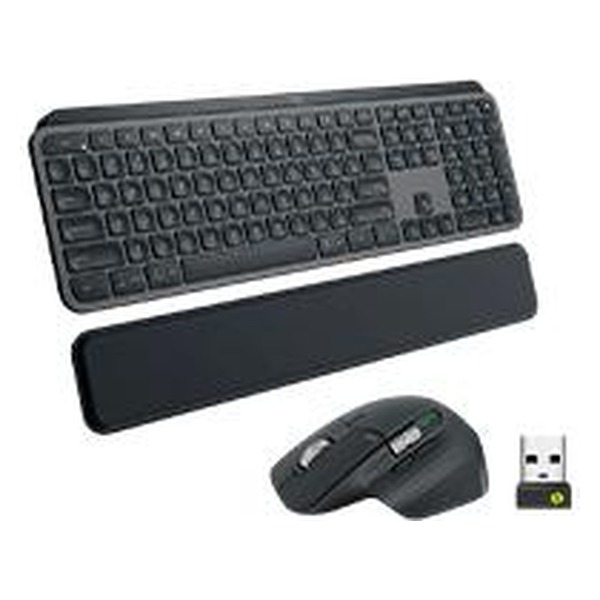 LOGITECH - TECLADO Y MOUSE LOGITECH MX KEYS COMBO BUSINESS GEN 2 INALAMBRICO USB BOLT (ESPA?OL) GRAFITO