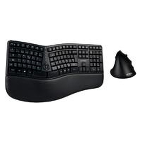 ACTECK - KIT ACTECK CREATOR VIRTUOS FITT MK770 / TECLADO Y MOUSE VERTICAL / INALAMBRICO / RECEPTOR USB / RECARGABLE / 118 TECLAS / ESPA?OL / MULTIMEDIA / OPTICO / 2400 DPI AJUST...