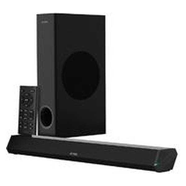 ACTECK - BARRA DE SONIDO ACTECK DYNAMIC TRIM BS670 / SUBWOOFER / SONIDO ESTEREO / 70 W RMS / BLUETOOTH + HDMI ARC + OPTICO + AUX 3.5MM + USB / LED INDICADOR / CONTROL INCLUIDO / NEGRO / AC-935913