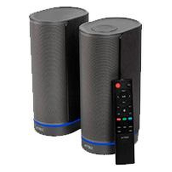 ACTECK - BOCINAS ACTECK DYNAMIC EXACT X BS660 / INALAMBRICA / BLUETOOTH AUX USB / 2 CANALES 50 W RMS / 45HZ- 20KHZ / ILUMINACION LED / NEGRO / AC-939812