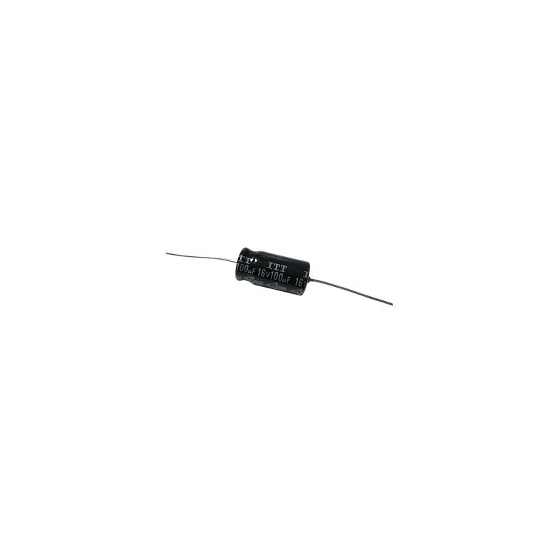 Capacitor Electrolítico 100 mF 16 Vcc | Componente Electróni | Precio México - Envío Inmediato | LM Soluciones