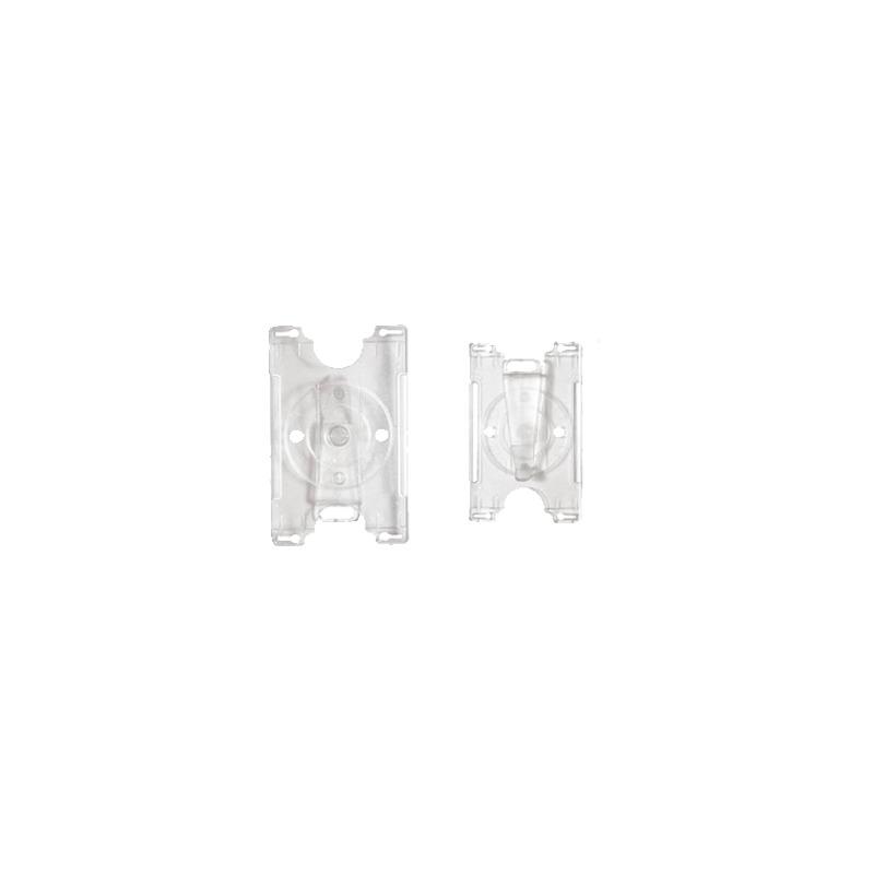 Porta Credencial Convertible (Horizontal/ Vertical) / Transparente