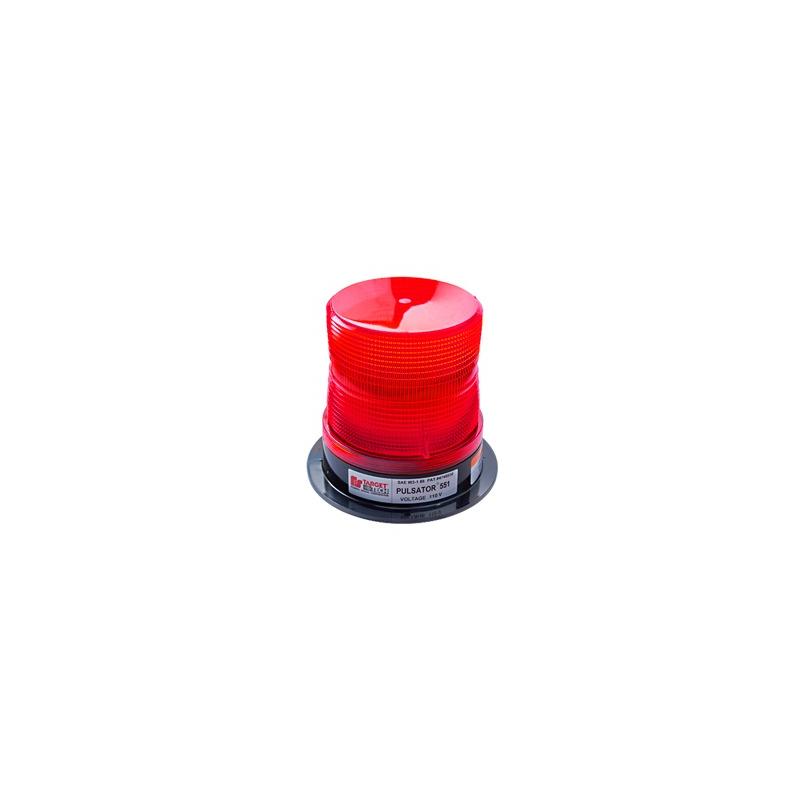 Estrobo PULSATOR 551 Plus, color rojo, montaje permanente