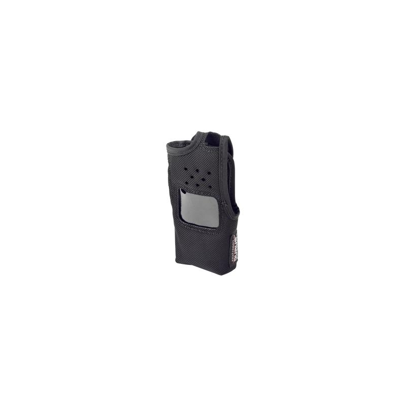 Funda de Nylon, clip-cinto, capuchón auto-adherible / botones y visor frontal / IC-F3021, IC-F3031, IC-F3230.