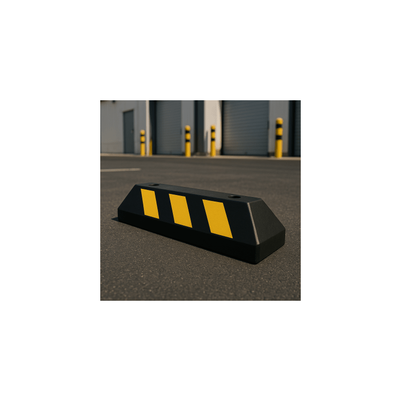 Tope Estacionamiento AccessPRO 55cm Hule Reciclado | Precio México - Envío Inmediato | LM Soluciones
