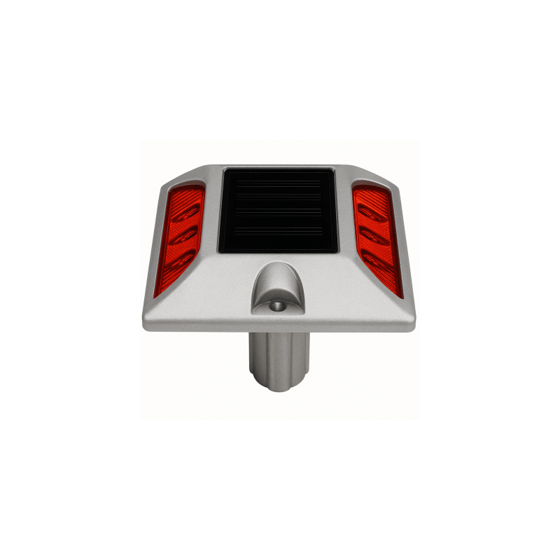 Luz LED para señalizacion de carreteras AC-LED / 6 LED Ultrabrillantes Intermitentes / Autonomía 108 Horas / Distancia Visual 800 m / IP68 / Capacidad de Carga 20000 kg / Temperatura -25°C a +75°C
