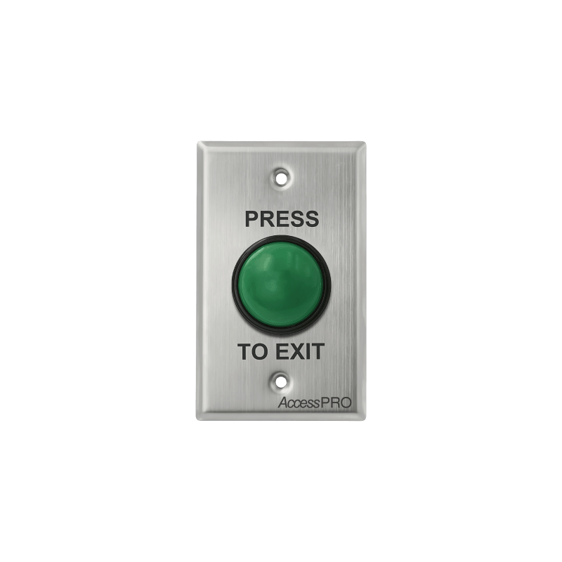 Botón de Cabeza Tipo Hongo Exterior IP66 Verde Accespro