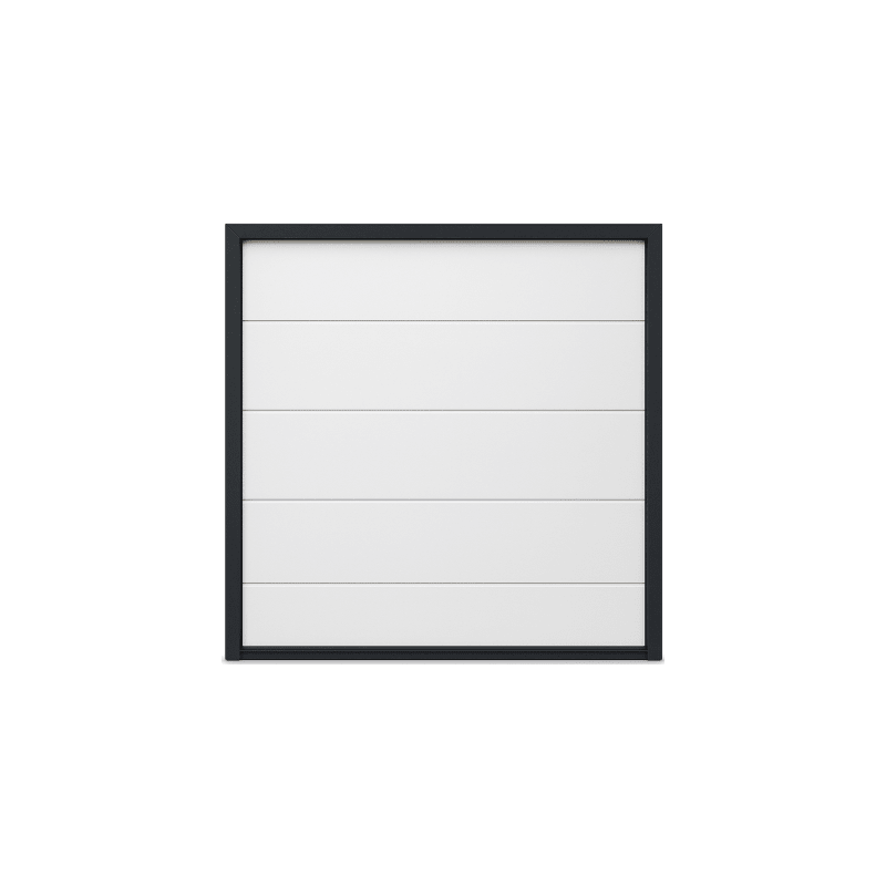 Puerta de Garage de Alta Calidad / Linea Central / Color Blanco 18X7 pies,  AISLADA, Estilo Americana.