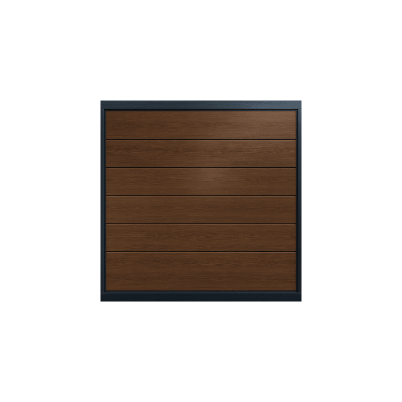 Puerta de Garage AccessPro 8x7 Aislada Imitación Madera