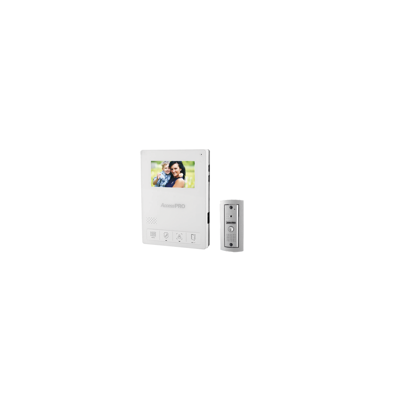 Kit de Videoportero / Frente de Calle Antivandalismo / Cámara 900TVL para Baja Iluminación / Pantalla Alta Resolución / Control