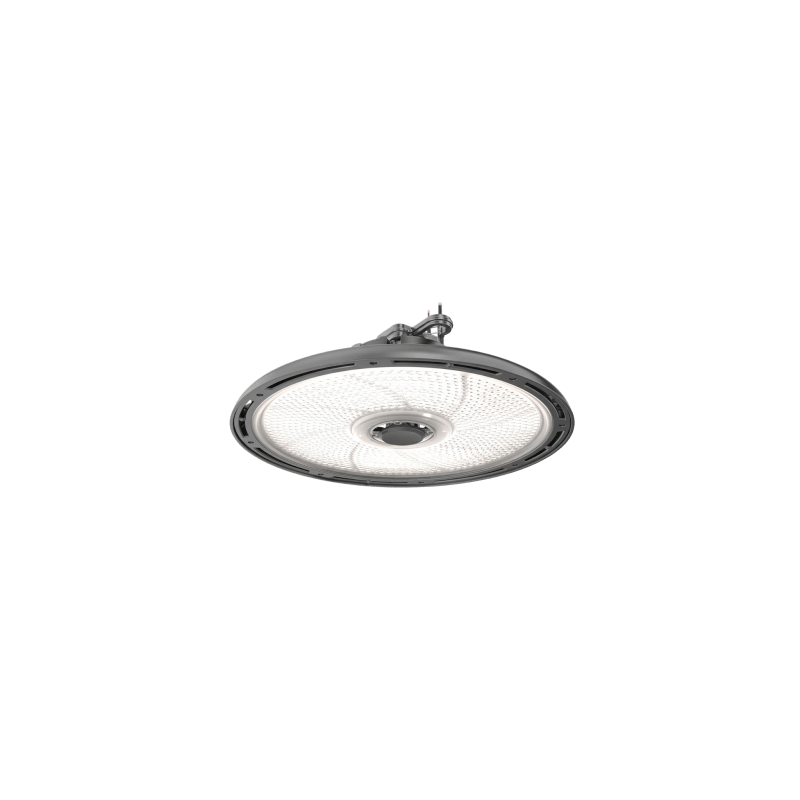 Luminaria LED High Bay Redonda REBL / 24 000- 27 000 -30 000 Lúmenes / 150-170-200W / 3500K-4000-5000 K CCT Switchable / IP66 NEMA 4X / IK10 / UVOLT 120-347V / DLC Premium