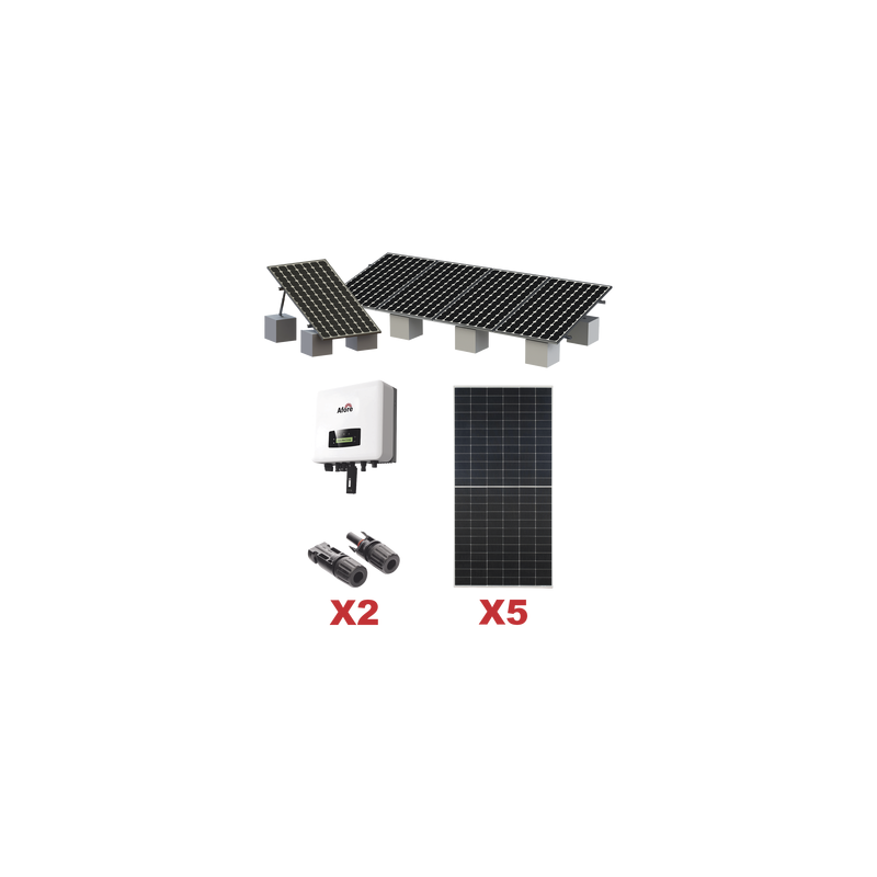Kit Solar Interconexión 3kW 220Vca Inversor AFORE Montaje In
