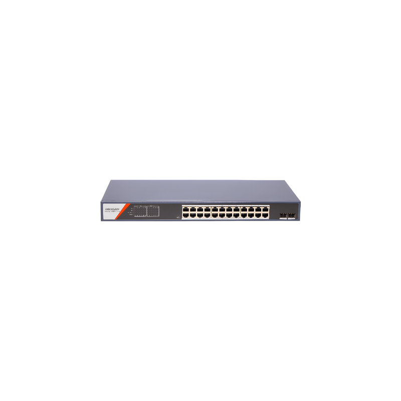 Switch PoE+ HIKVISION Administrable 24 Puertos GbE 2 SFP 370
