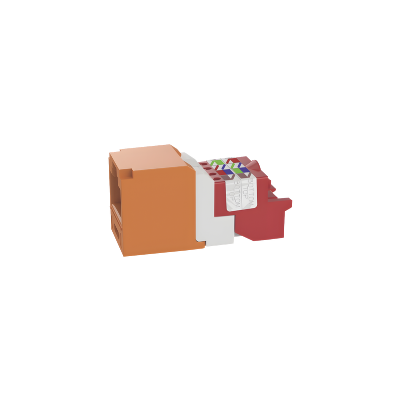 Conector RJ45 Cat 5e Panduit CJ5E88TOR PoE Naranja
