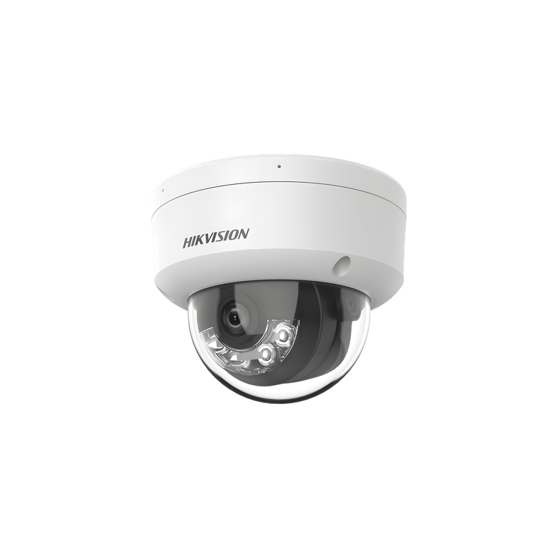 Cámara Domo IP / 8 Megapixel (4K) / Dual Light 30 m (98.4 ft) / Lente 2.8 mm / 113° / AcuSense Lite / IP67 / PoE