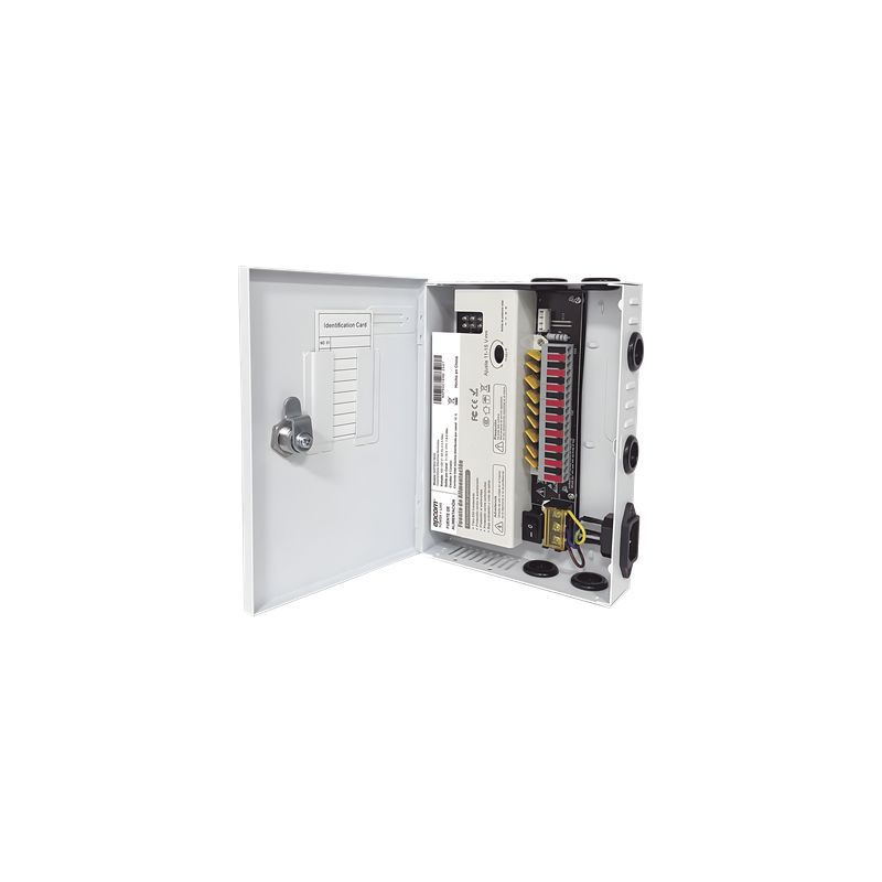 Fuente de Alimentación Profesional / 9 Canales / 16 A Total / 11-15 VCC Ajustable / 200 W / Filtro de Ruido por Canal