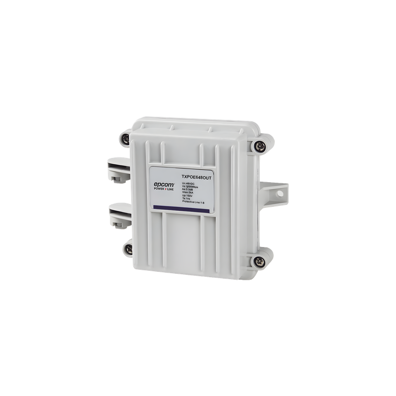 Protector PoE / Exterior IP65 / Gigabit 1000 Mbps / 802.3af/at/bt/bz / 5 kA / -40 a 80°C