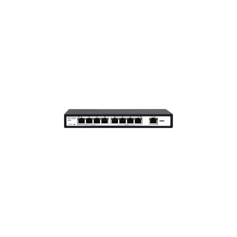 Switch PoE EPCOM ET-1008EPE: 8P 10/100Mbps, 100m, 132.5W