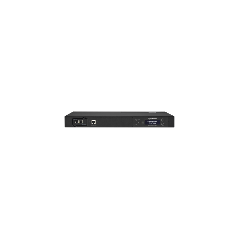 PDU ATS (Fuente Redundante Auto-transferible) Monitoreable, Para Distribución de Energía, 2 Entradas 120 Vca NEMA5-15P, Con 10 Salidas NEMA 5-15R, Horizontal 19in, 1UR 