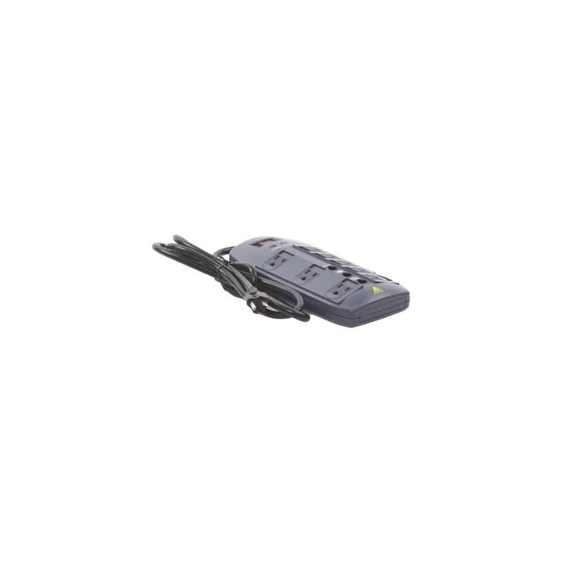 Multicontacto 8 Salidas / 120 VCA 15 A / 2160 Joules / Telco RJ11 / 6 Transformadores Simultáneos / 5.9 pies Cable