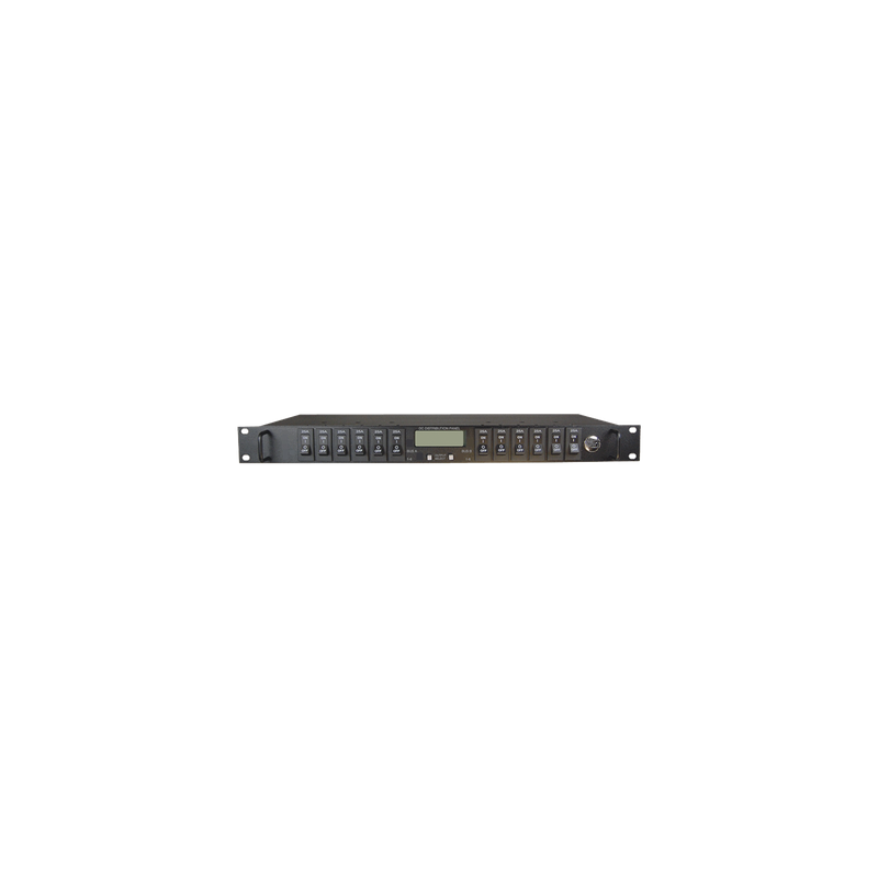 PDU Administrable IP / 12 Salidas CC / Doble Bus 100 A / 12-60 Vcc / 1U Rack 19"