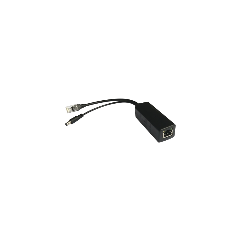Divisor PoE / 48-55 a 12 V 2 A / RJ45 10/100 Mbps / Alcance 120 m (393.7 ft)