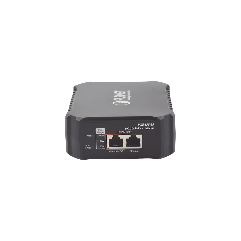 Inyector PoE / 802.3bt 95W / Gigabit / Fuente interna / Alcance 100m (328 pies)