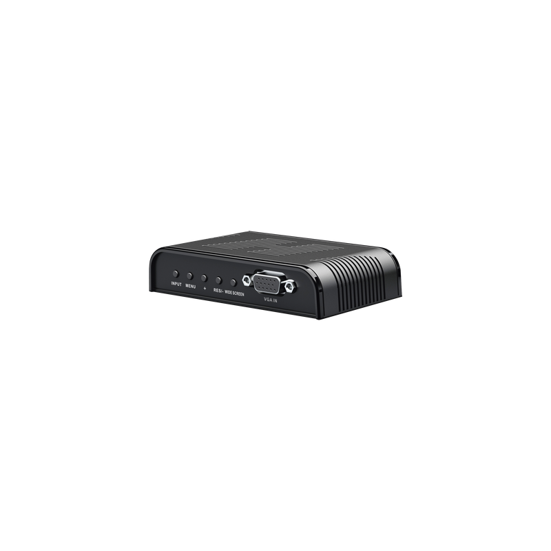 Convertidor de Video / S-Video, BNC y VGA a VGA / Resolución 1920x1200 / 6 Modos HD / Ajuste de Imagen / Fuente 5V 1A Incluida