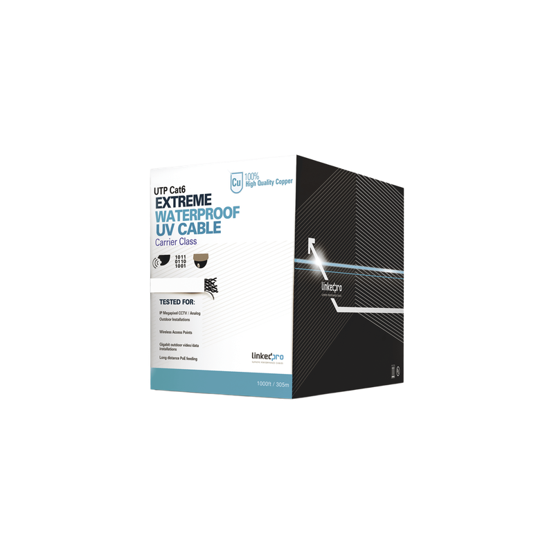 Bobina Cable UTP Cat6 Exterior Blanco 305m LinkedPro