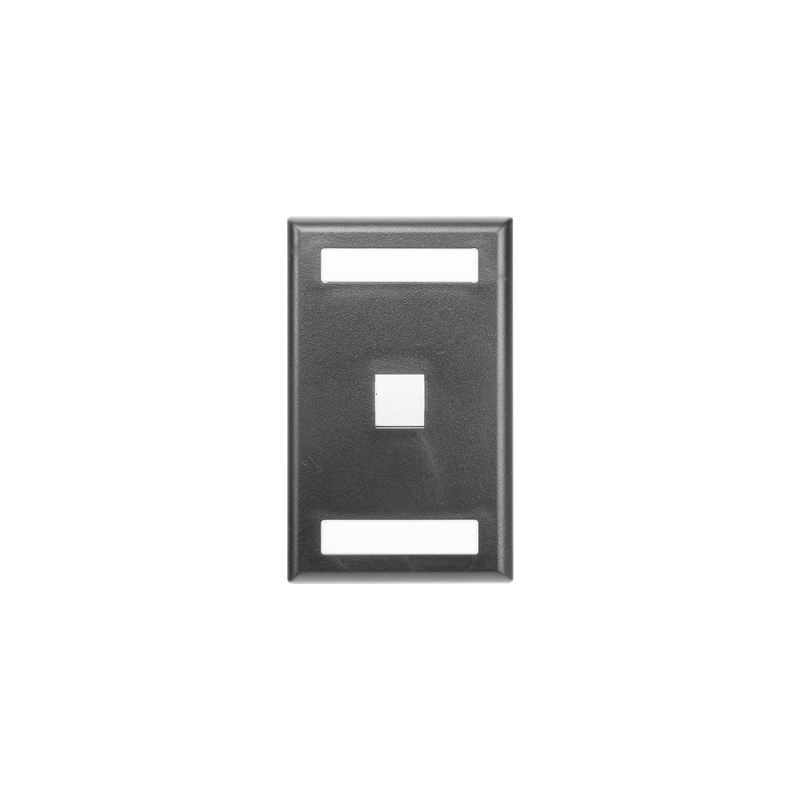 Placa de Pared Vertical 1 Puerto Keystone Panduit Negro