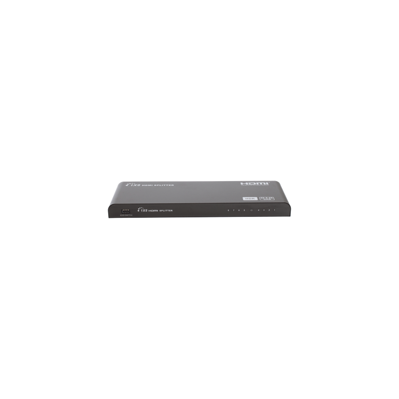 Splitter HDMI / 1 Entrada 8 Salidas Simultáneas / 4K×2K @ 60 Hz / HDR10 / Dolby Vision / 18 Gbps / 10 m (32.8 ft) / HDMI 2.0 / HDCP 2.2