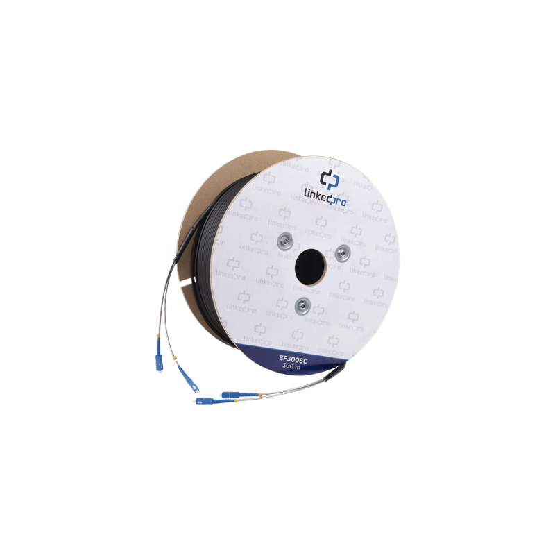 Carrete Fibra Óptica Monomodo 300m SC-SC LinkedPro