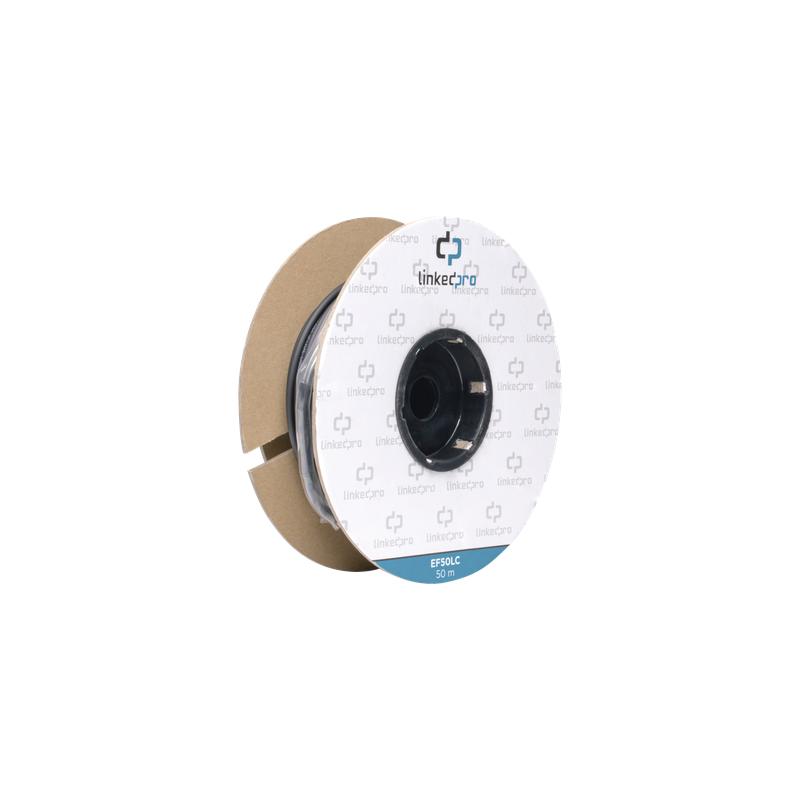 Carrete Fibra Óptica Monomodo 50m LC-LC Duplex Kevlar