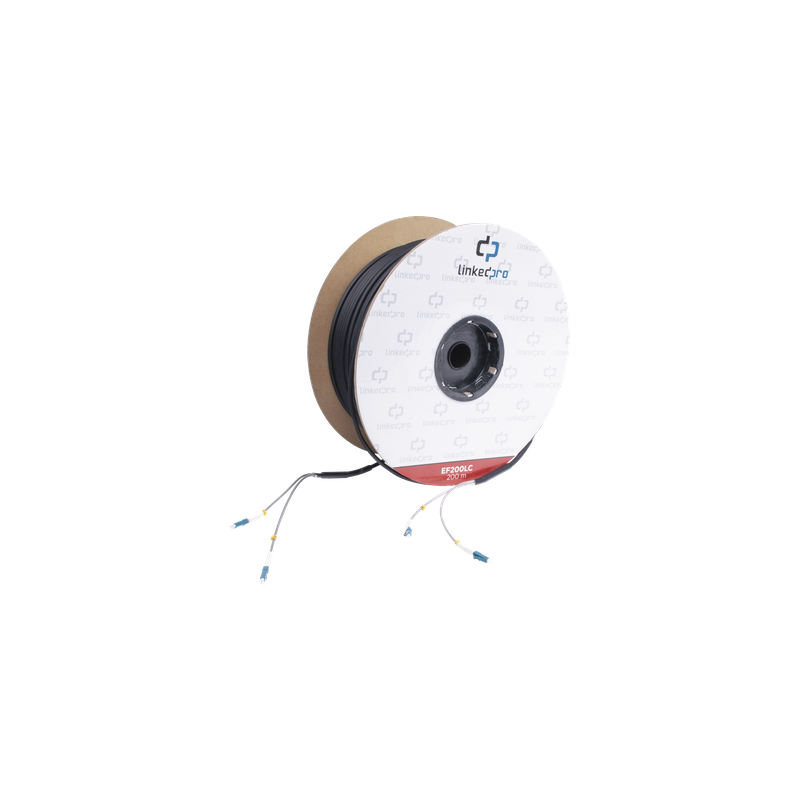 Carrete Fibra Óptica Monomodo 200m LC-LC LINKEDPRO