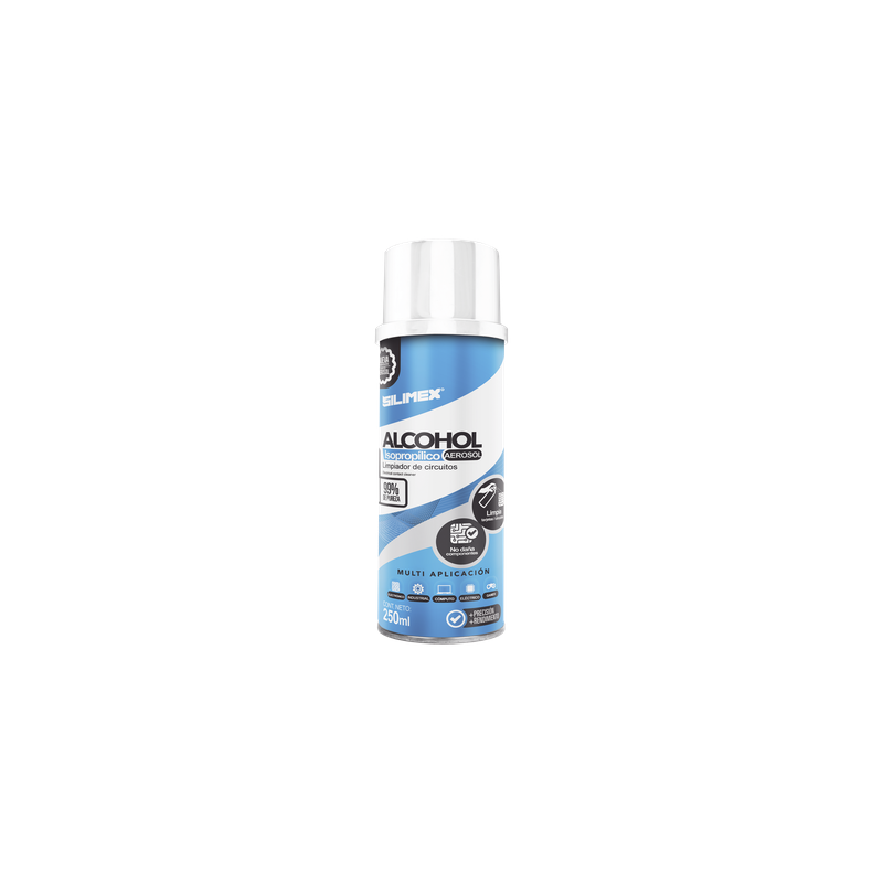 Limpiador en Aerosol / Alcohol Isopropílico / 250 ml / Sin Agitación / Evaporación Rápida / Antipolvo