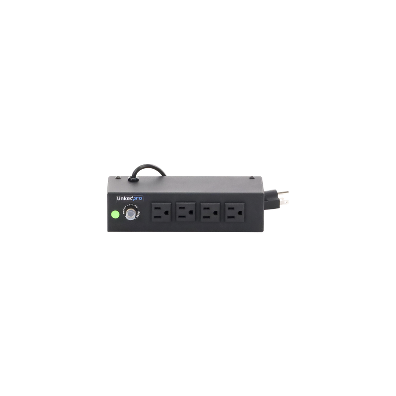Regleta de Alimentación / 4 Contactos NEMA 5-15R / 120Vca / 10A Máx. / Montaje Escritorio o Pared