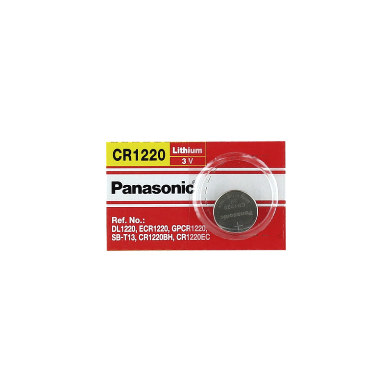 Batería de Litio tipo Moneda / 3V / 35 mAh / CR1220 / No Recargable / -30°C a +60°C